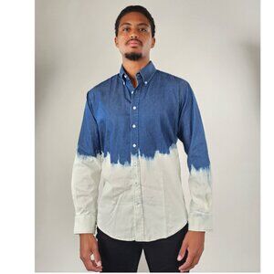 Brisk Dark Wash Dip Denim Shirt